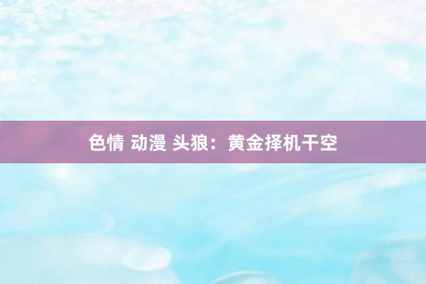 色情 动漫 头狼：黄金择机干空