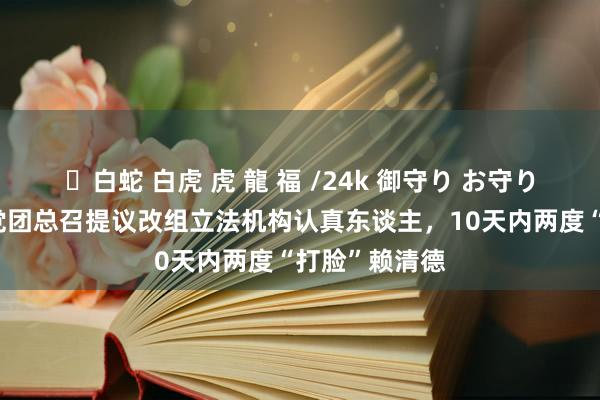 ✨白蛇 白虎 虎 龍 福 /24k 御守り お守り 台媒：民进党团总召提议改组立法机构认真东谈主，10天内两度“打脸”赖清德