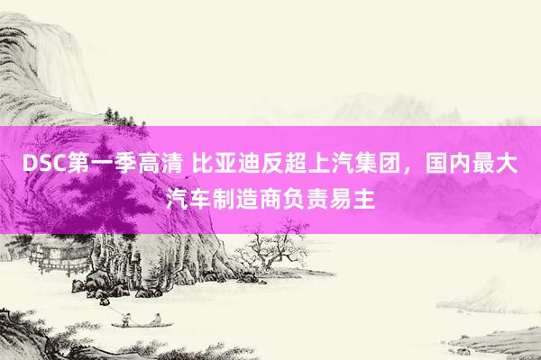 DSC第一季高清 比亚迪反超上汽集团，国内最大汽车制造商负责易主