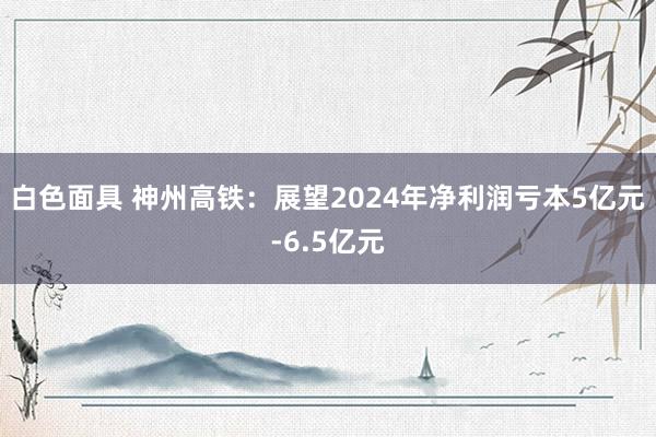 白色面具 神州高铁：展望2024年净利润亏本5亿元-6.5亿元