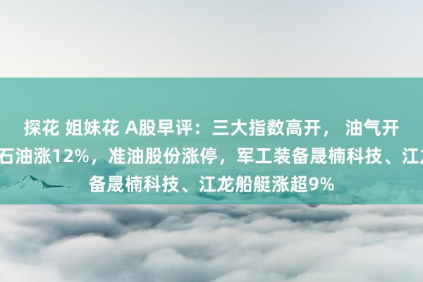 探花 姐妹花 A股早评：三大指数高开， 油气开荒活跃！通源石油涨12%，准油股份涨停，军工装备晟楠科技、江龙船艇涨超9%